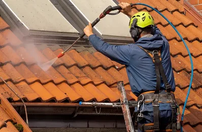 Démoussage et hydrofuge de toiture à Montracol